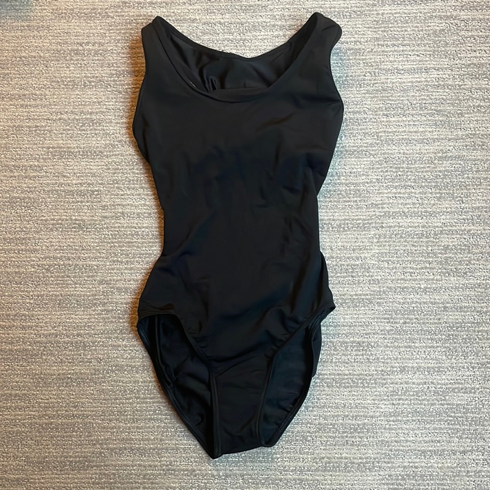 Adult small black leotard Maria